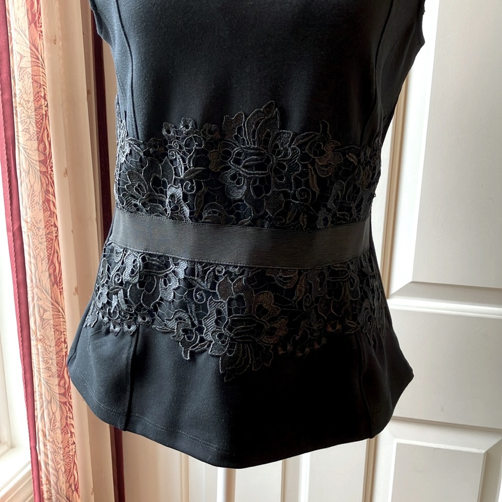 7th Avenue Design Studio Sleeveless Black Top - Picture 5 of 10